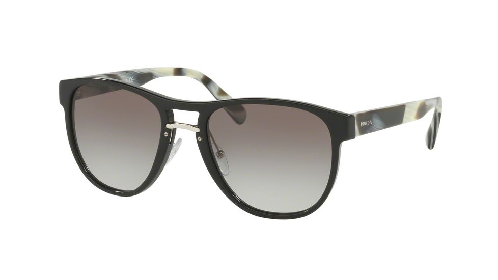 Prada PR09US Bifocal Prescription Sunglasses, 55mm, Black, PR09US-1AB0A7-55-BI