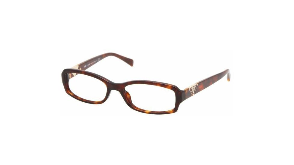 Prada PR10NV Eyeglass Frames AB61O1-5316 - Dark Havana 