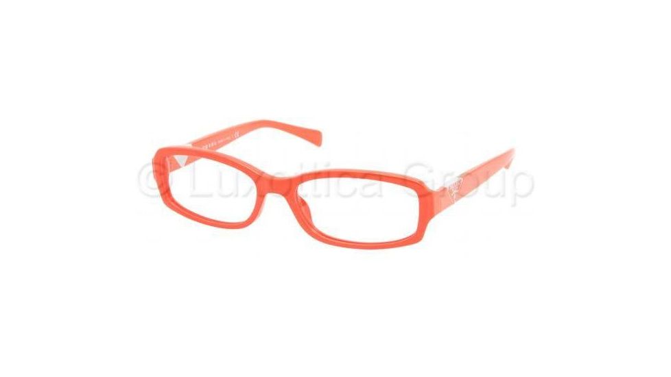 Prada PR10NV Eyeglass Frames DAI1O1-5316 - Orange Frame, 53mm Lens Diameter