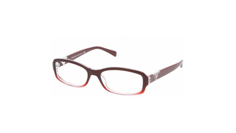 Prada PR10NV Eyeglass Frames ZXM1O1-5316 - Brodeaux Gradient 