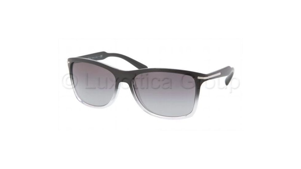 Prada PR10OS Progressive Prescription Sunglasses PR10OS-ZXA3M1-6016 - Lens Diameter 60 mm, Frame Color Black Gradient Gray