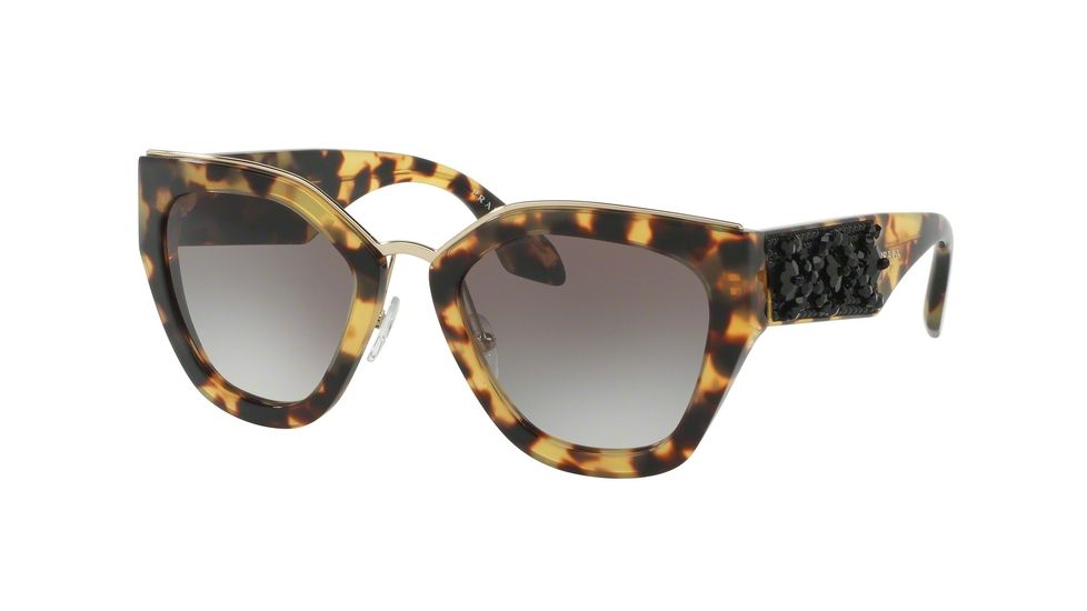 Prada PR10TS Bifocal Prescription Sunglasses PR10TS-7S00A7-52 - Lens Diameter 52 mm, Frame Color Medium Havana