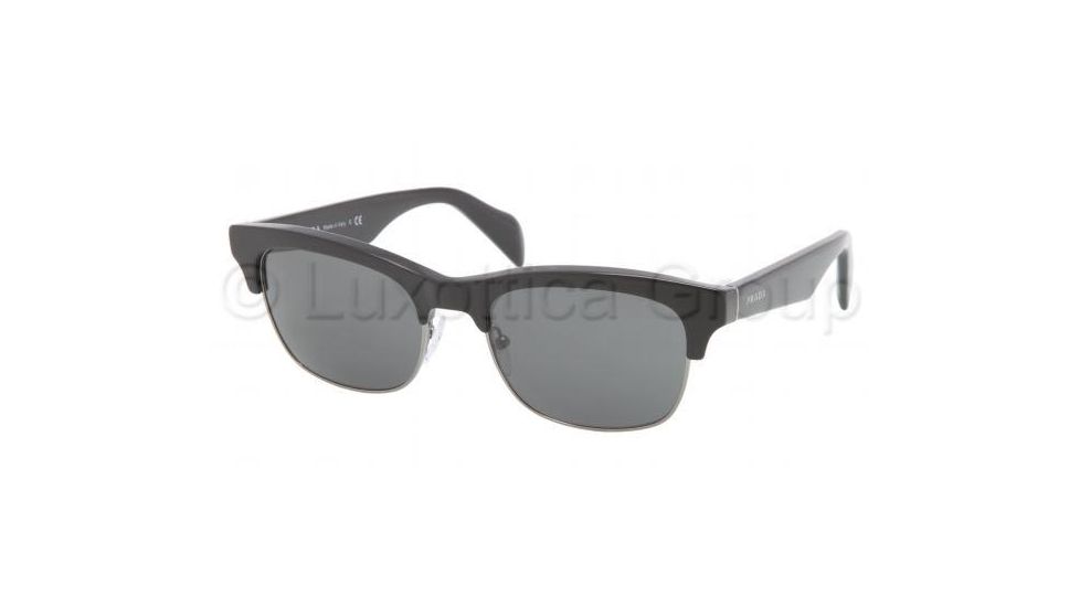 Prada PR11PS Single Vision Prescription Sunglasses PR11PS-1AB1A1-5419 - Lens Diameter 54 mm, Frame Color Black