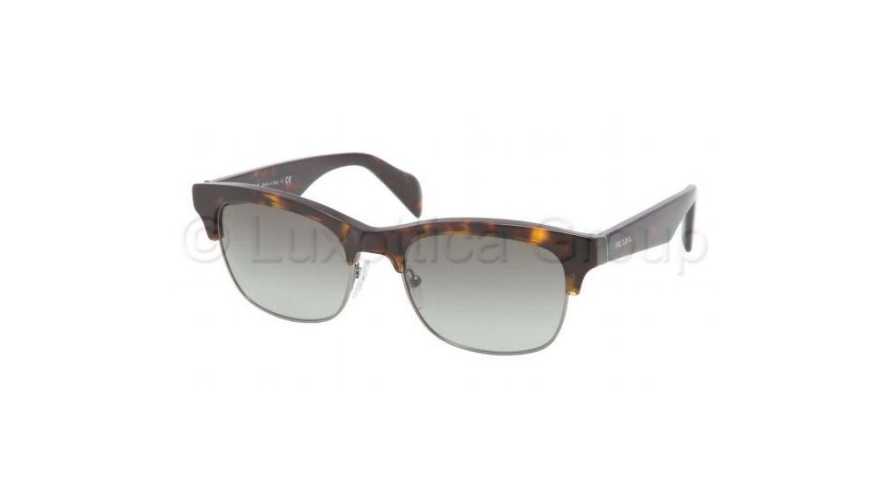Prada PR11PS Single Vision Prescription Sunglasses PR11PS-2AU3M1-5419 - Lens Diameter 54 mm, Frame Color Havana