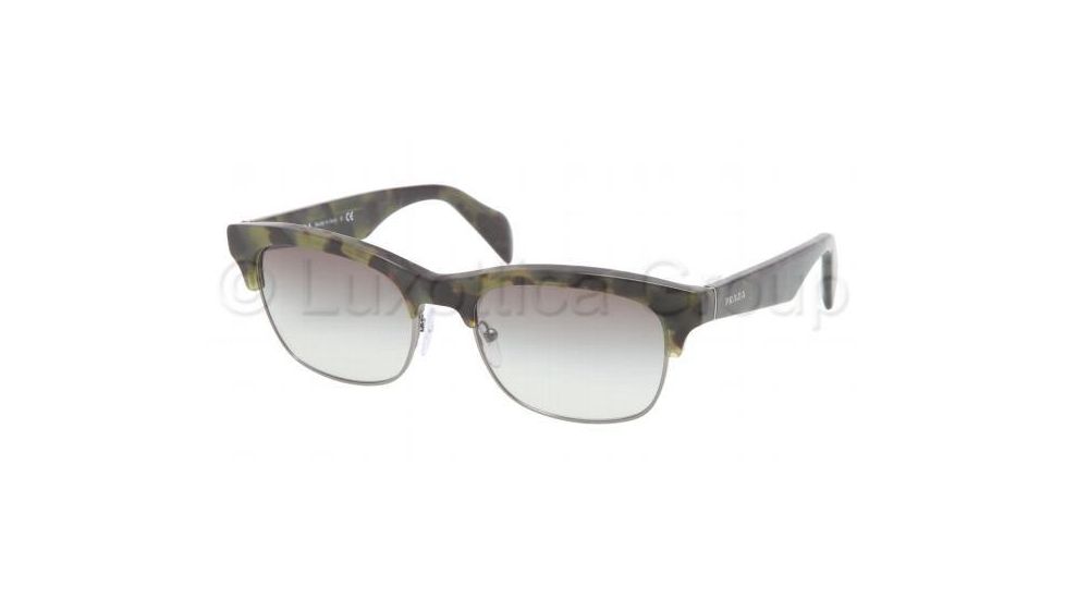 Prada PR11PS Single Vision Prescription Sunglasses PR11PS-LAB0A7-5419 - Lens Diameter 54 mm, Frame Color Green Havana