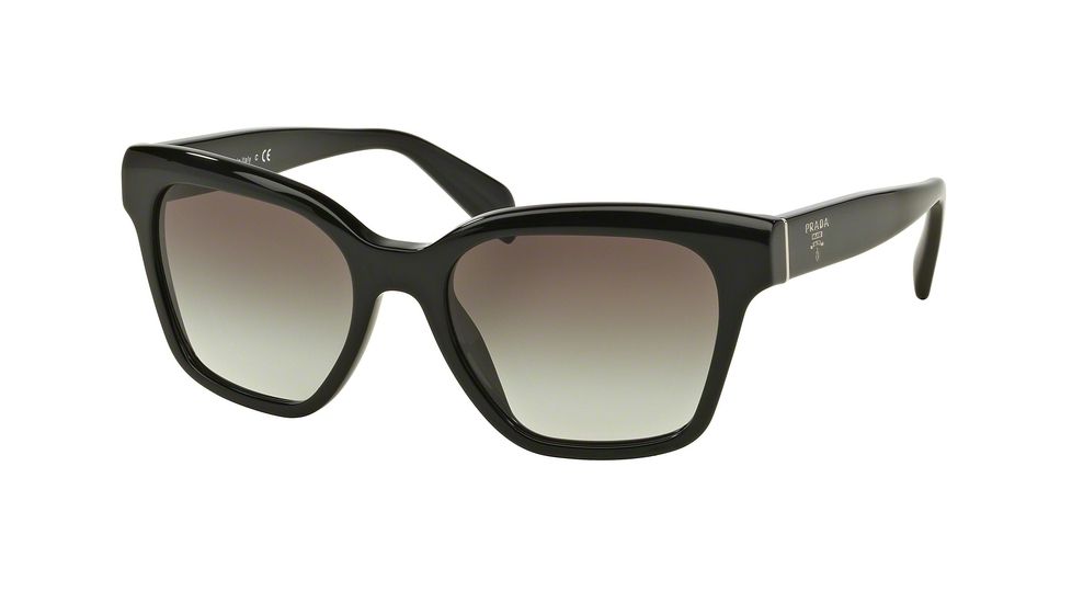 Prada PR11SSF Sunglasses 1AB0A7-56 - Black Frame, Grey Gradient Lenses