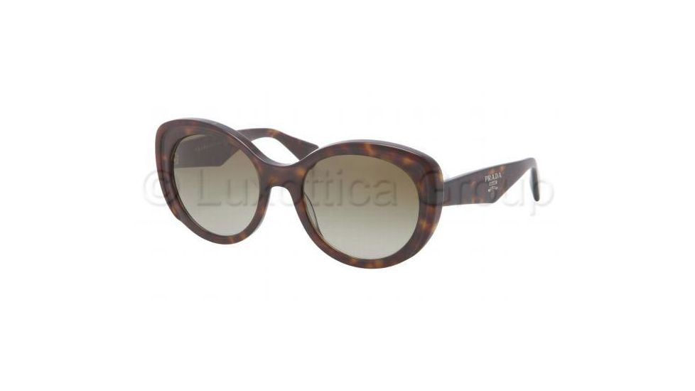 Prada PR12PS Single Vision Prescription Sunglasses PR12PS-2AU1X1-5420 - Lens Diameter 54 mm, Frame Color Havana/Matte Havana