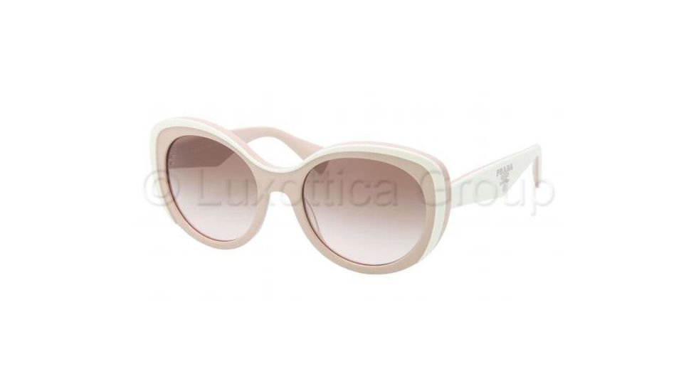 Prada PR12PS Single Vision Prescription Sunglasses PR12PS-KAW0A6-5420 - Lens Diameter 54 mm, Frame Color Ivory/Powder