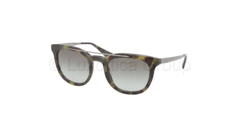 Prada PR13PS Progressive Prescription Sunglasses PR13PS-LAB0A7-5122 - Lens Diameter 51 mm, Frame Color Green Havana