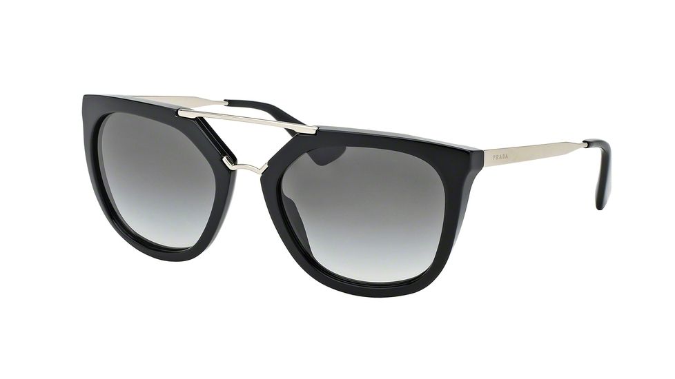 Prada PR13QSA Progressive Prescription Sunglasses PR13QSA-1AB0A7-54 - Lens Diameter 54 mm, Frame Color Black