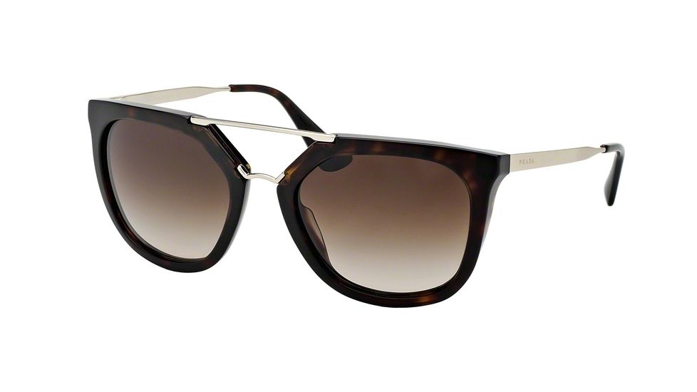Prada PR13QSA Progressive Prescription Sunglasses PR13QSA-2AU6S1-54 - Lens Diameter 54 mm, Frame Color Havana