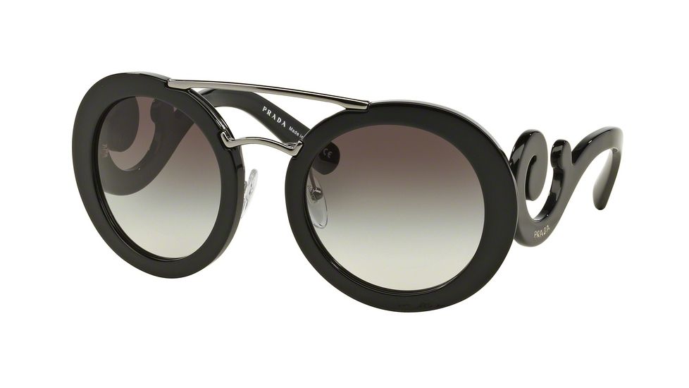 Prada PR13SS Progressive Prescription Sunglasses PR13SS-1AB0A7-54 - Lens Diameter 54 mm, Frame Color Black