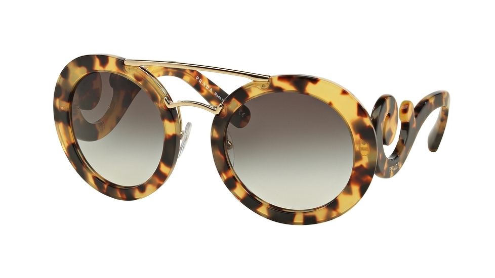 Prada PR13SS Progressive Prescription Sunglasses PR13SS-7S00A7-54 - Lens Diameter 54 mm, Frame Color Medium Havana