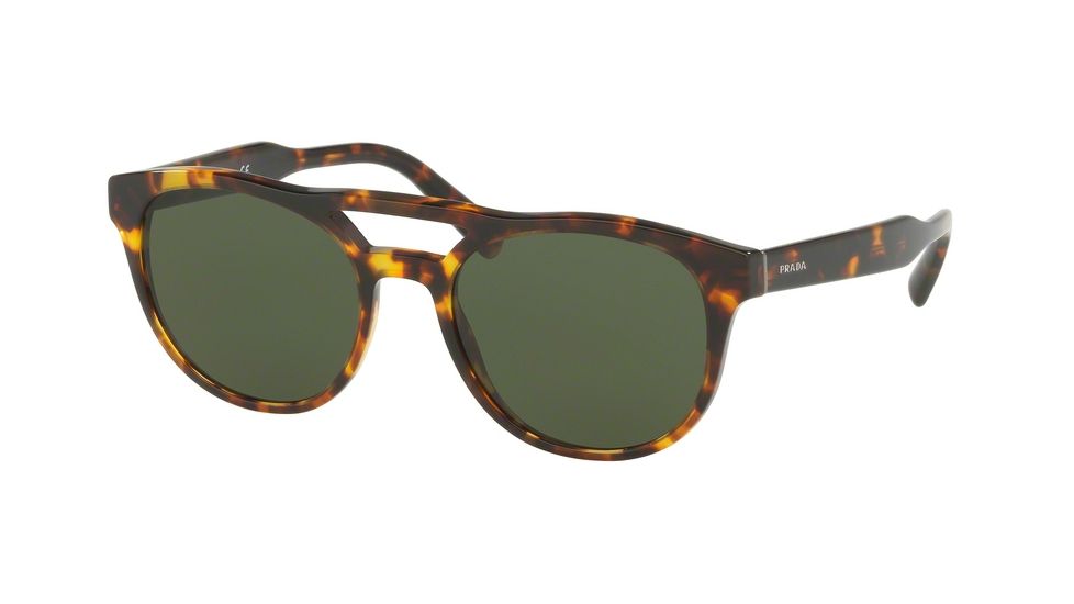 Prada PR13TS Single Vision Prescription Sunglasses PR13TS-VAU1I0-54 - Lens Diameter 54 mm, Frame Color Havana