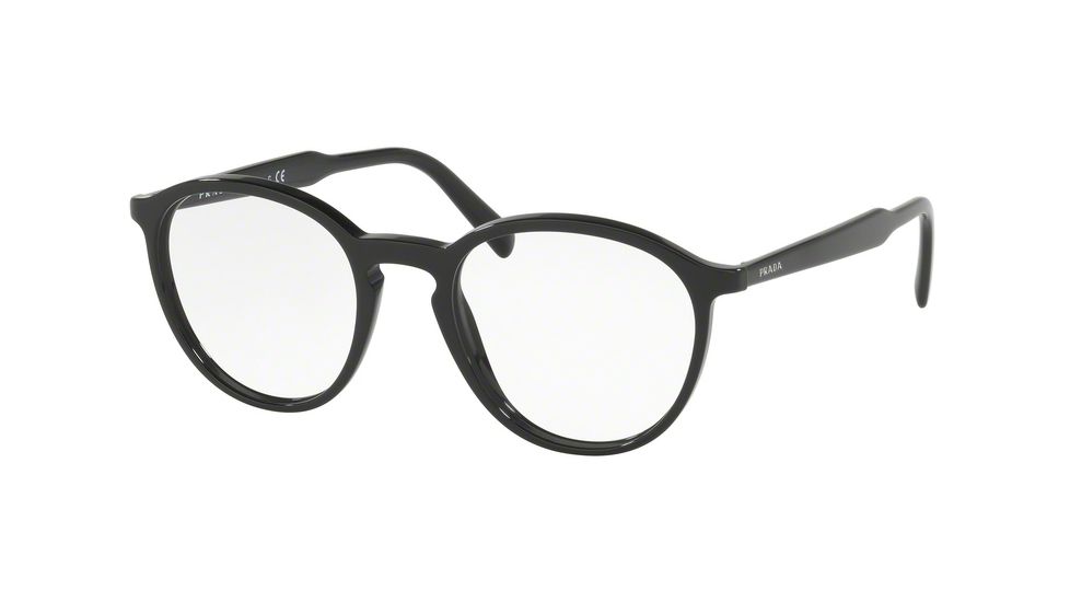 Prada PR13TV Eyeglass Frames 1AB1O1-49 - Black Frame