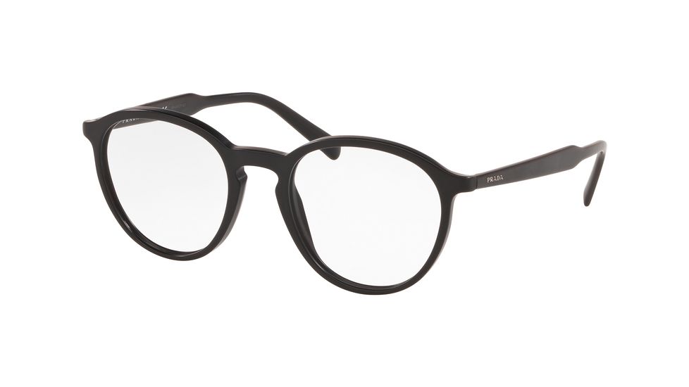 Prada PR13TV Eyeglass Frames 1BO1O1-49 - Matte Black