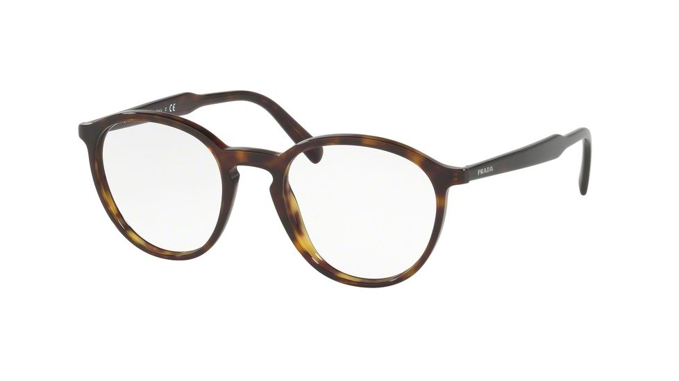 Prada PR13TV Eyeglass Frames 2AU1O1-49 - Havana Frame