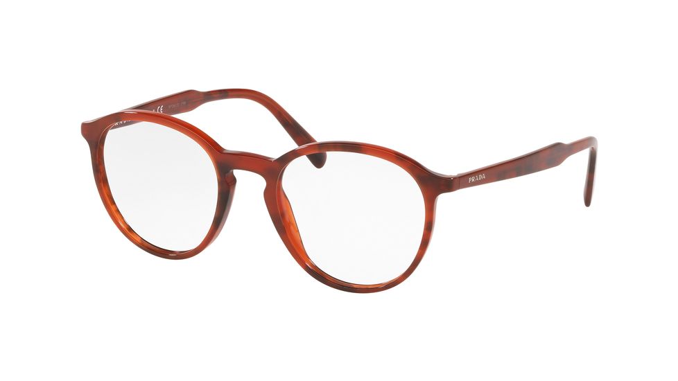 Prada PR13TV Eyeglass Frames 5491O1-49 - Striped Brown