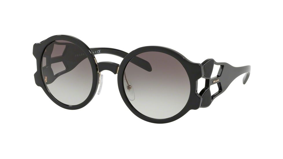 Prada PR13US Progressive Prescription Sunglasses PR13US-1AB0A7-54 - Lens Diameter 54 mm, Frame Color Black