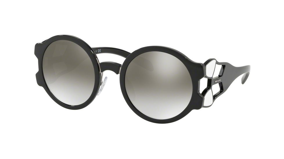 Prada PR13US Progressive Prescription Sunglasses PR13US-1AB5O0-54 - Lens Diameter 54 mm, Frame Color Black