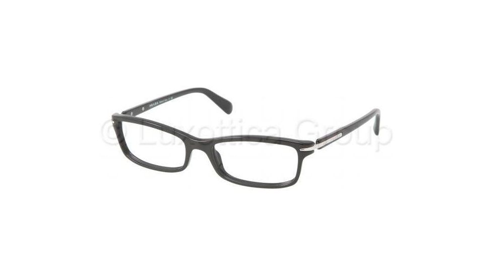 Prada PR14NV Eyeglass Frames 1AB1O1-5200 - Black Frame