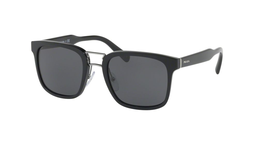 Prada PR14TS Bifocal Prescription Sunglasses PR14TS-1AB5S0-53 - Lens Diameter 53 mm, Frame Color Black