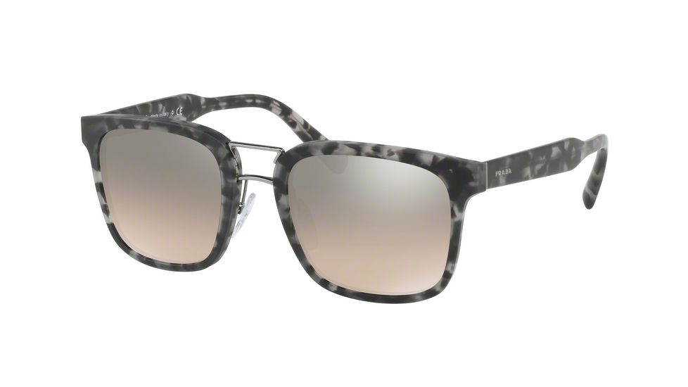 Prada PR14TS Bifocal Prescription Sunglasses PR14TS-VH34P0-53 - Lens Diameter 53 mm, Frame Color Matte Grey Havana