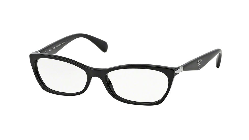 Prada PR15PV Eyeglass Frames 1AB1O1-53 - Black Frame