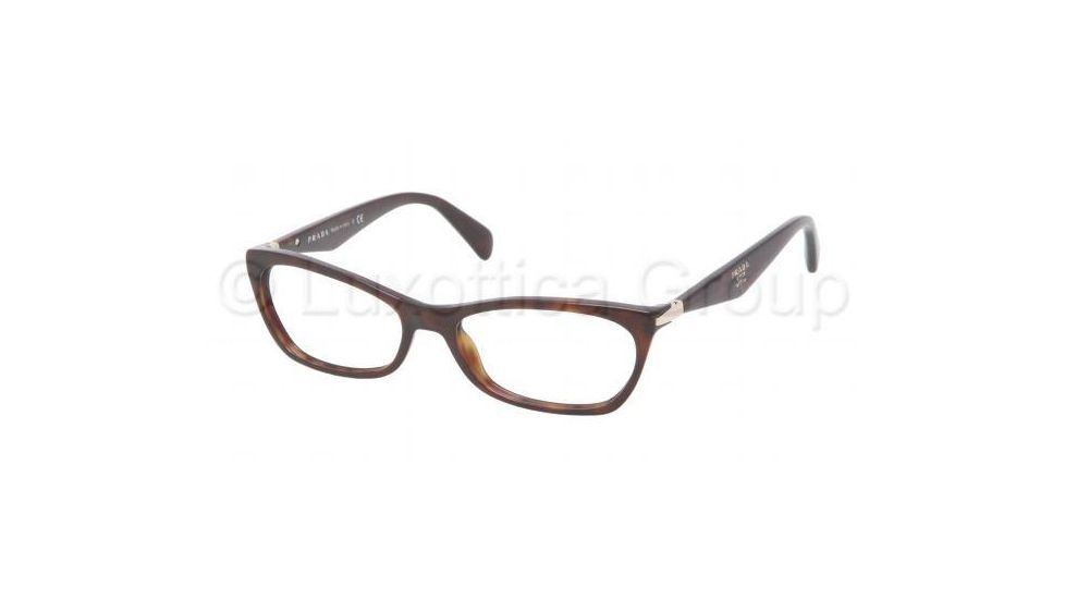 Prada PR15PV Eyeglass Frames 2AU1O1-5516 - Havana Frame