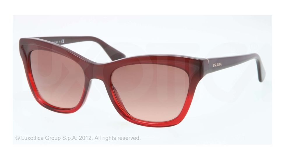 Prada PR16PS Progressive Prescription Sunglasses PR16PS-MAX0A5-54 - Lens Diameter 54 mm, Lens Diameter 54 mm, Frame Color Bordeaux Gradient