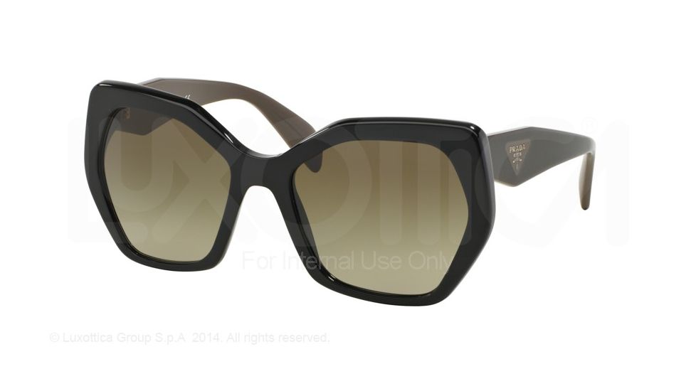 Prada PR16RS Bifocal Prescription Sunglasses PR16RS-1AB1X1-56 - Lens Diameter 56 mm, Frame Color Black