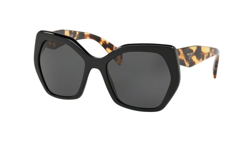 Prada PR16RS Bifocal Prescription Sunglasses PR16RS-1AB5S0-56 - Lens Diameter 56 mm, Frame Color Black