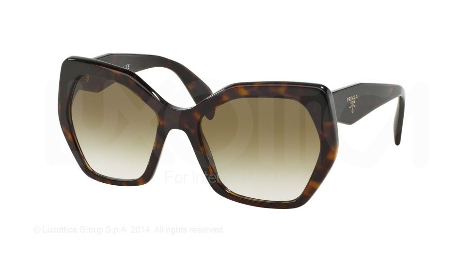 Prada PR16RS Bifocal Prescription Sunglasses PR16RS-2AU4M0-56 - Lens Diameter 56 mm, Frame Color Havana
