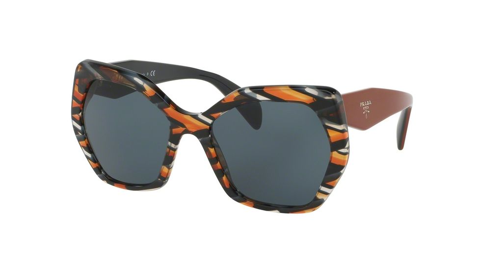 Prada PR16RS Bifocal Prescription Sunglasses PR16RS-VAN9K1-56 - Lens Diameter 56 mm, Frame Color Sheaves Grey Orange