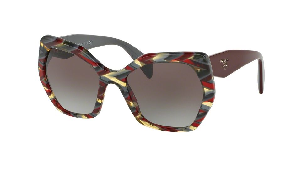 Prada PR16RS Bifocal Prescription Sunglasses PR16RS-VAP0A7-56 - Lens Diameter 56 mm, Frame Color Sheaves Bordeaux Green