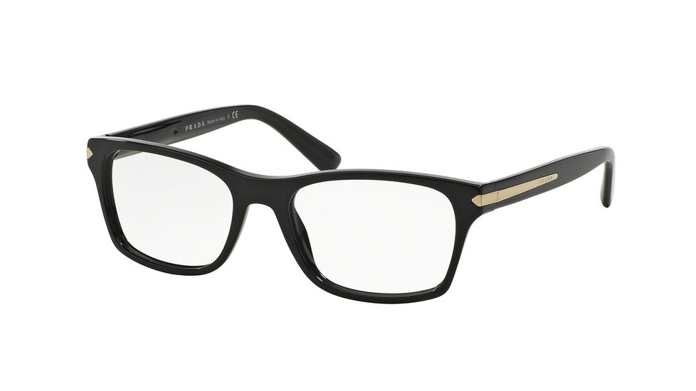 Prada PR16SV Bifocal Prescription Eyeglasses 1AB1O1-52 - Black Frame