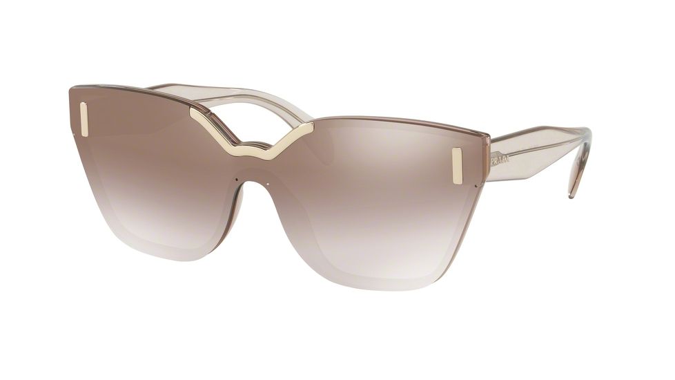 Prada PR16TS Single Vision Prescription Sunglasses PR16TS-VIT4O0-48 - Lens Diameter 48 mm, Frame Color Light Brown
