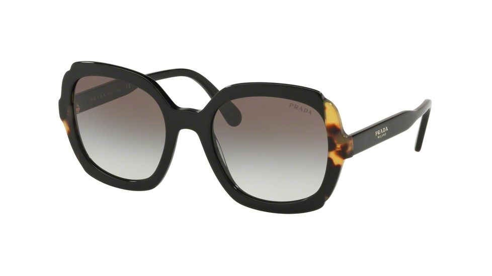 Prada PR16US Progressive Prescription Sunglasses, 54mm, Black/medium Havana, PR16US-3890A7-54-PRO