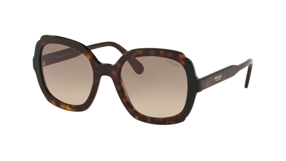 Prada PR16US Progressive Prescription Sunglasses, 54mm, Havana/Black, PR16US-3913D0-54-PRO
