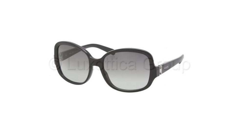 Prada PR17NS Single Vision Prescription Sunglasses PR17NS-1AB3M1-5717 - Frame Color Black, Lens Diameter 57 mm