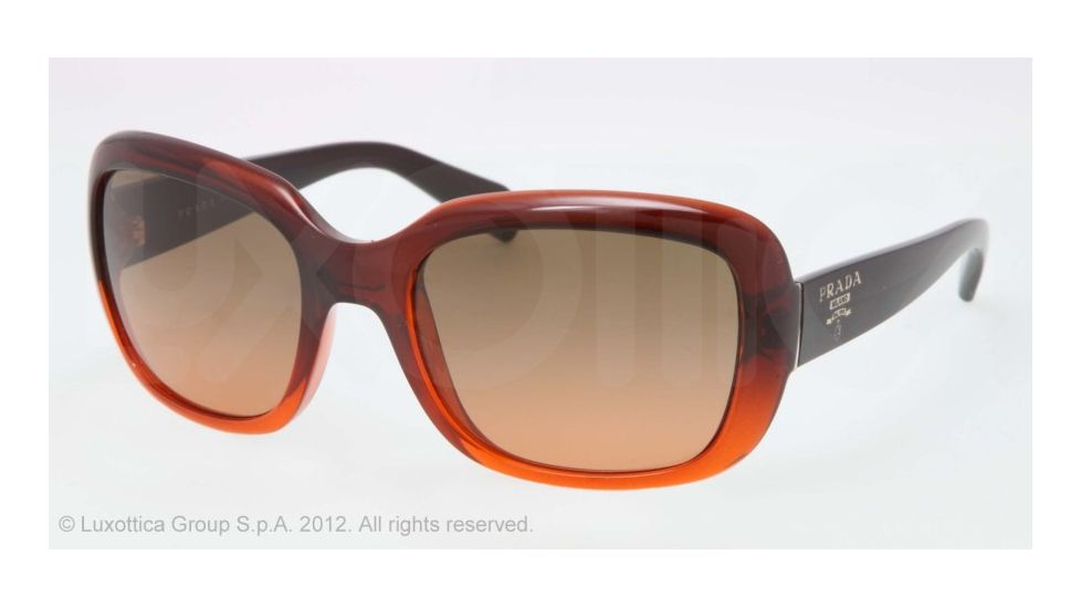 Prada PR17PS Progressive Prescription Sunglasses PR17PS-OAE0AO-57 - Lens Diameter 57 mm, Frame Color Orange Gradient