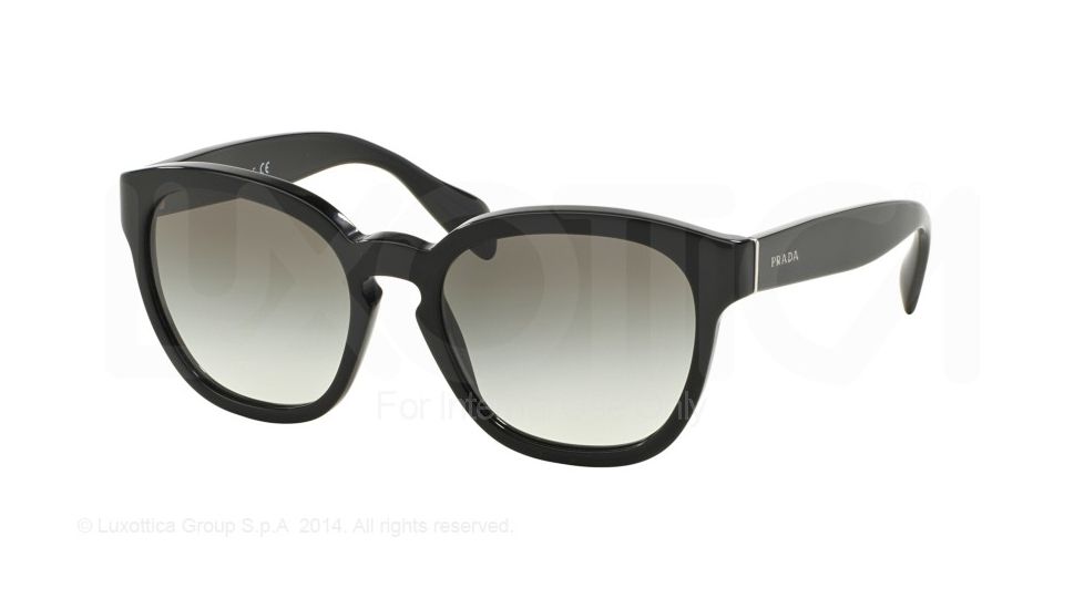 Prada PR17RS Progressive Prescription Sunglasses PR17RS-1AB0A7-53 - Lens Diameter 53 mm, Frame Color Black