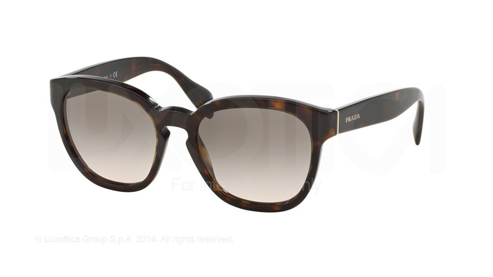 Prada PR17RS Progressive Prescription Sunglasses PR17RS-2AU3H0-53 - Lens Diameter 53 mm, Frame Color Havana