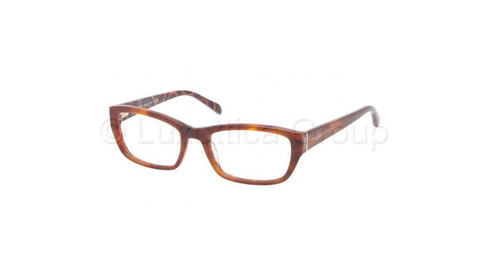 Prada PR18OV Single Vision Prescription Eyeglasses MAU1O1-5418 - , Demo Lens Lenses