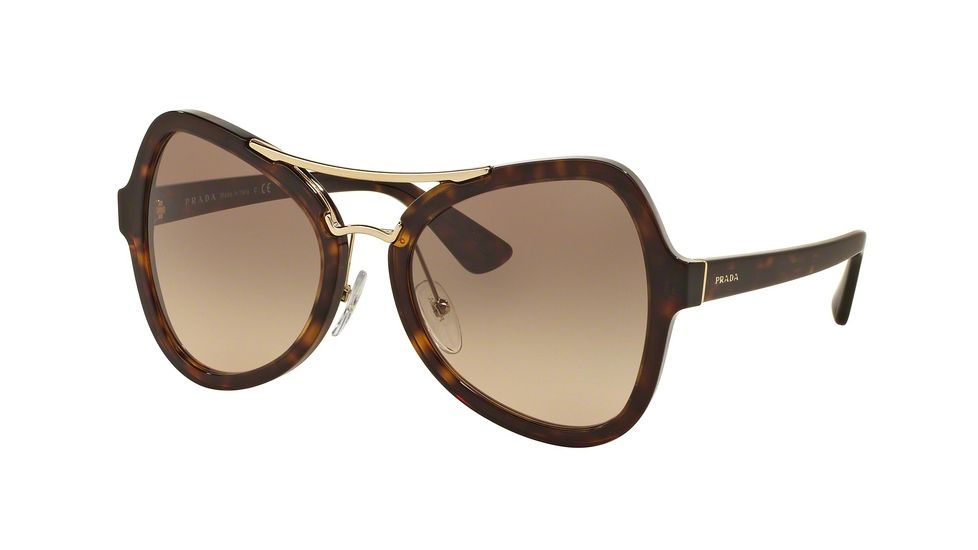 Prada PR18SS Bifocal Prescription Sunglasses PR18SS-2AU3D0-55 - Lens Diameter 55 mm, Frame Color Havana