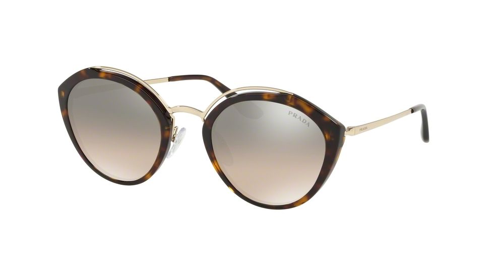Prada PR18US Bifocal Prescription Sunglasses, 53mm, Havana/pale Gold, PR18US-2AU4P0-53-BI