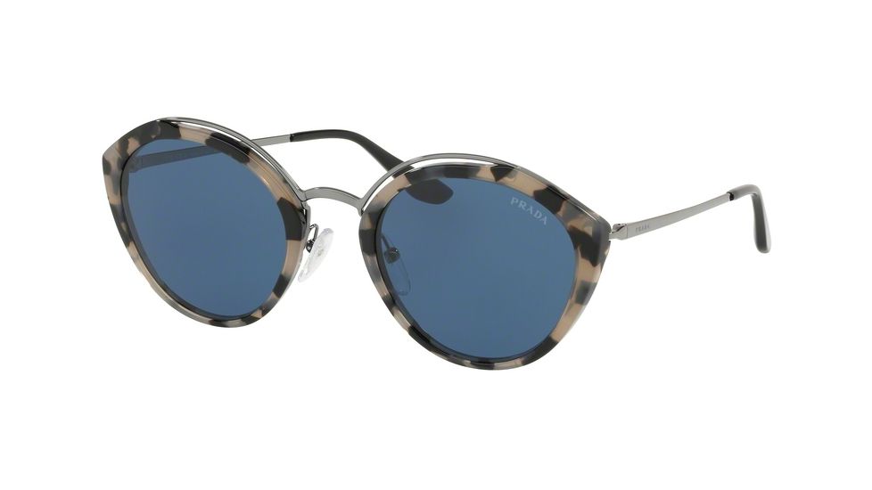 Prada PR18US Bifocal Prescription Sunglasses, 53mm, Grey Havana/Gunmetal, PR18US-HU7219-53-BI