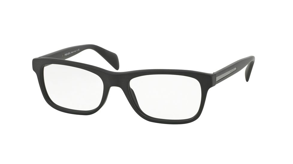 Prada PR19PV Bifocal Prescription Eyeglasses TV41O1-53 - Matte Brushed Silver Frame