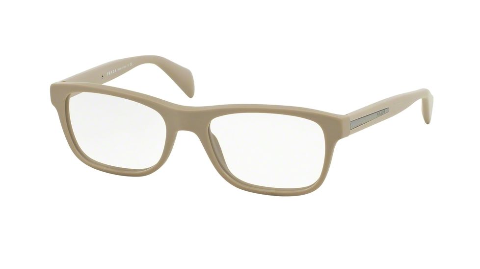 Prada PR19PV Bifocal Prescription Eyeglasses TV51O1-55 - Matte Brushed Beige Frame