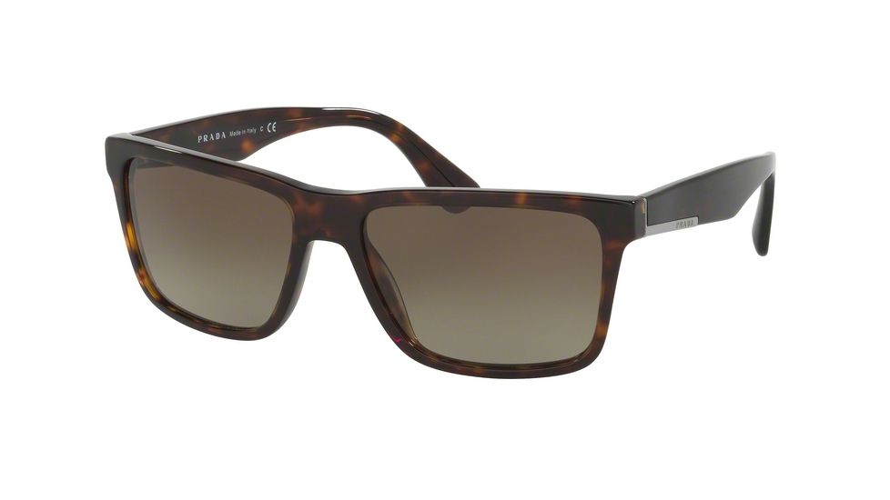Prada PR19SS Single Vision Prescription Sunglasses PR19SS-2AU1X1-59 - Lens Diameter 59 mm, Frame Color Havana